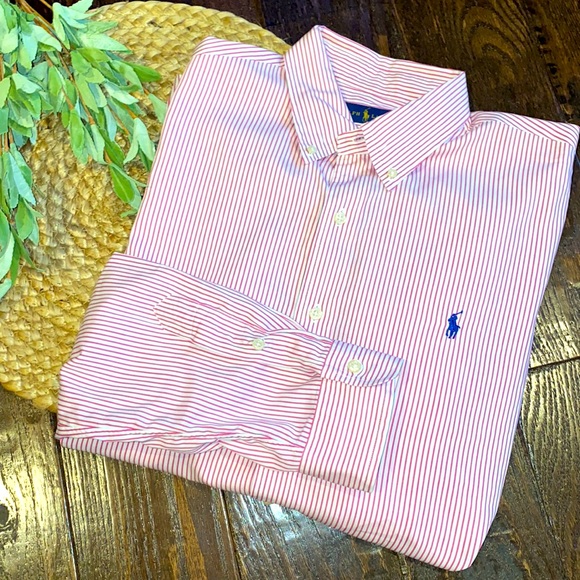 Polo Ralph Lauren Other - NWOT Polo Ralph Lauren men’s pink & white shirt